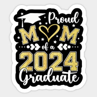 Proud Mom Of A Class Of 2024 Graduate 2024 Senior Mom 2024 Sticker